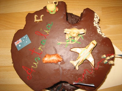 Aussi-Geburtstagskuchen